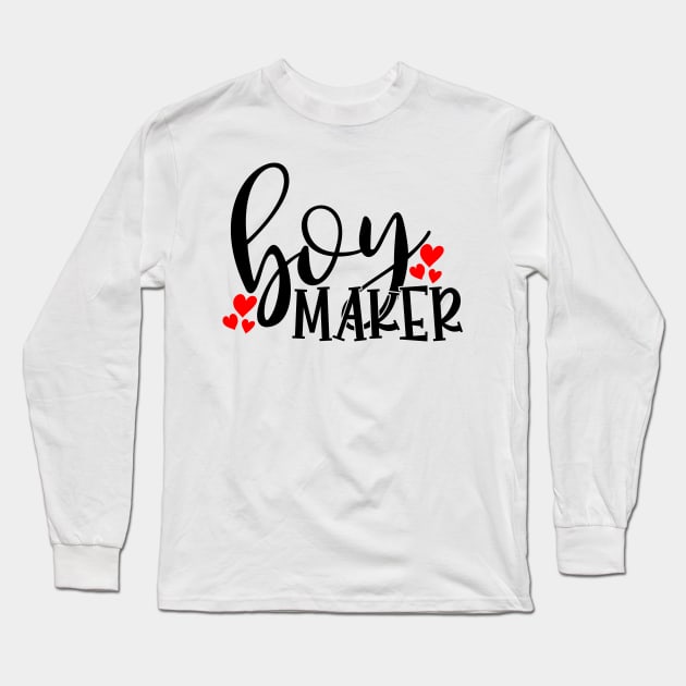 Boy maker Long Sleeve T-Shirt by Coral Graphics